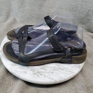 Teva Shoes Womens Size 9 Cabrillo Black Leather Strappy Sandals